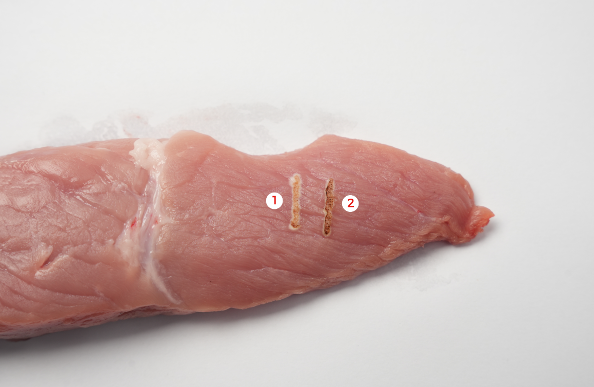 Real-world testing photos captured under Laser Safety Glasses