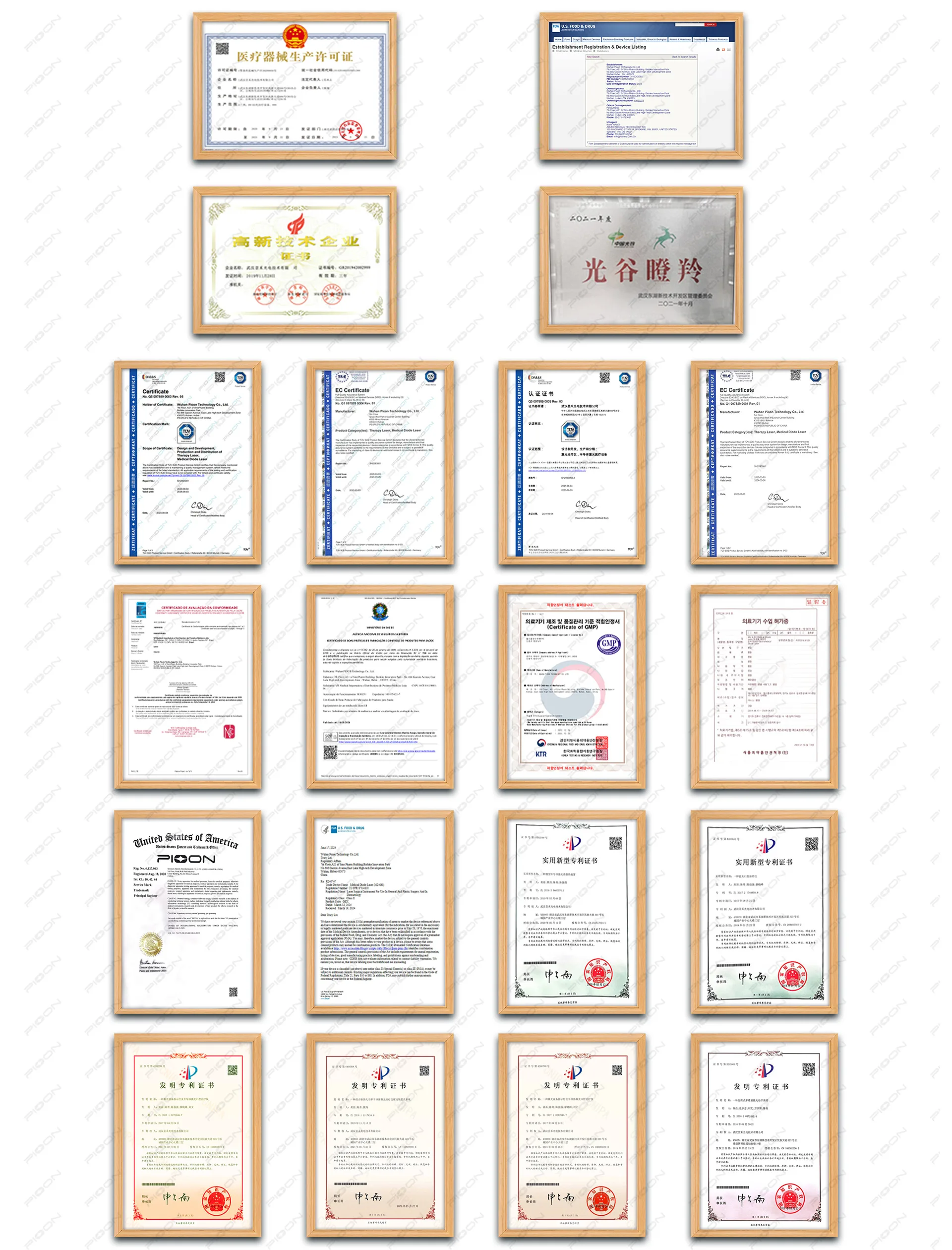 PIOON certifications and recognitions