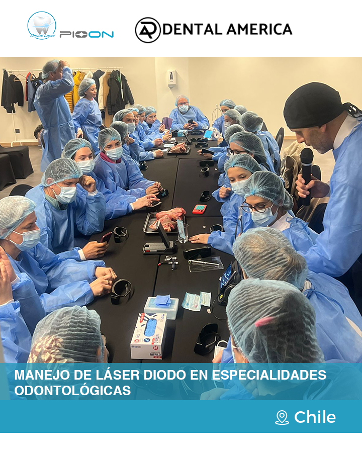 laser dentistry, diode laser training, PIOON, dental education, Chile
