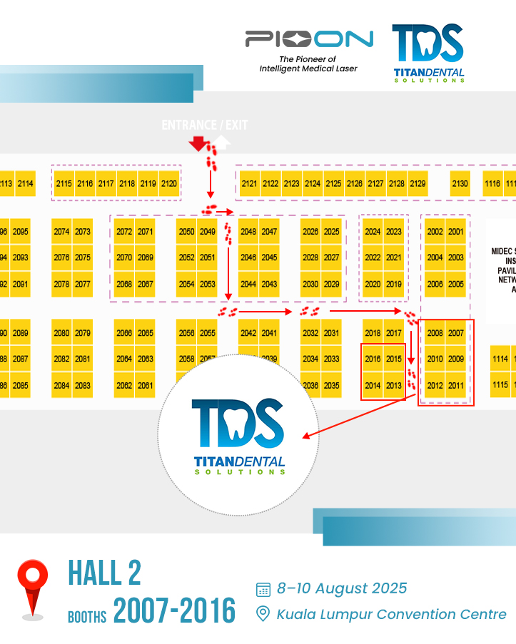 Pioon and partner Titan Dental Solutions at MIDEC 2025, Malaysia's top dental expo!