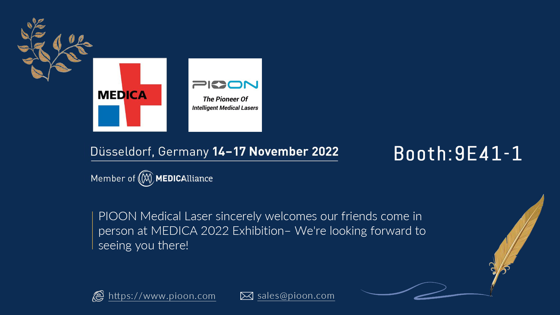 MEDICA 2022_PIOON Laser has been committed to bringing ‘light’ to more people