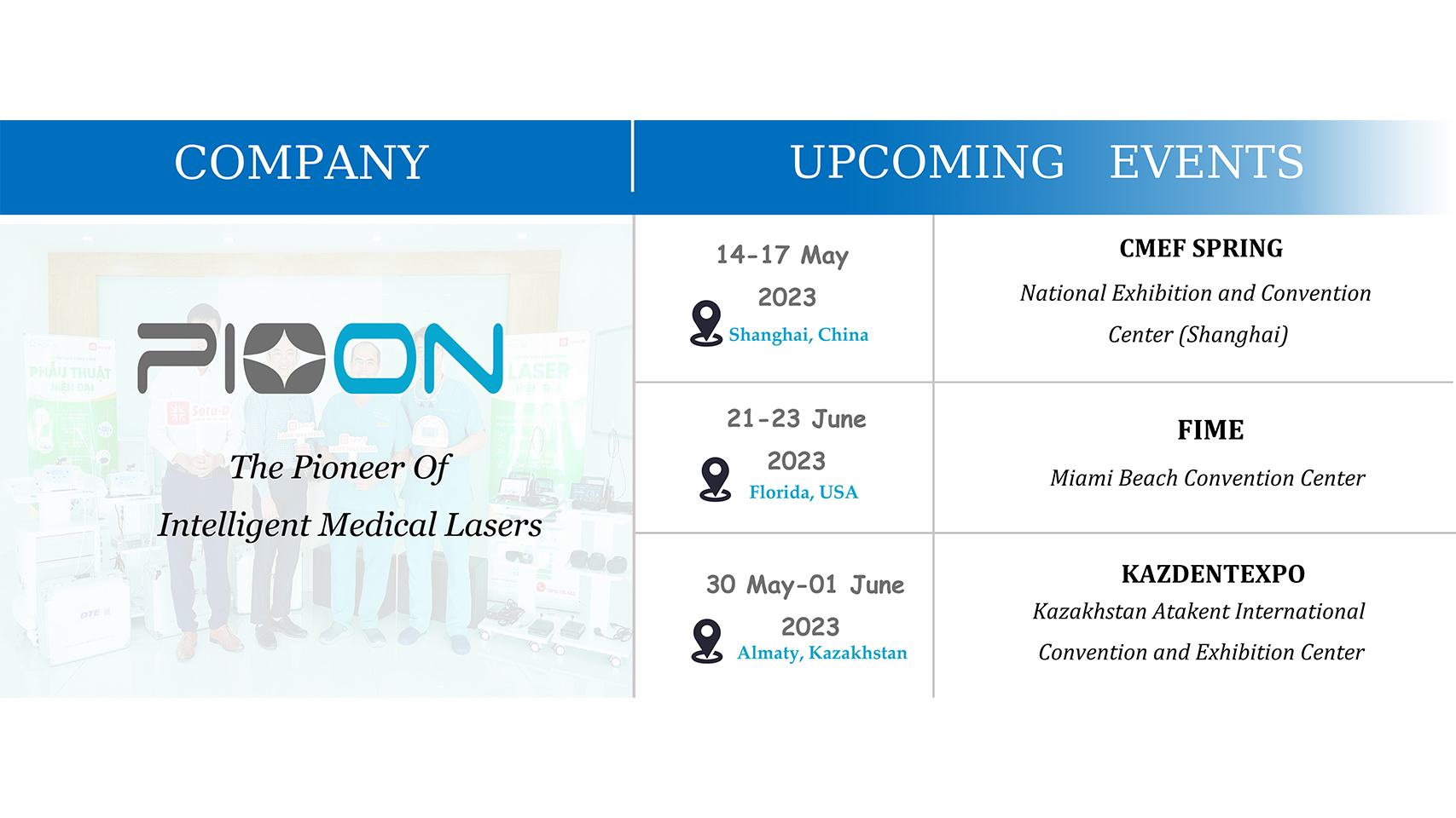 Recent exhibition schedule, we are waiting for you！