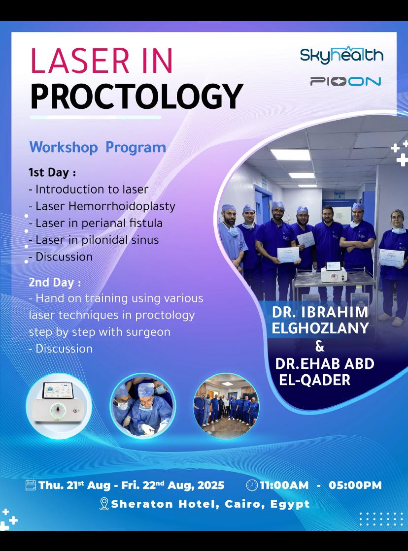 Pioon Official Workshop in Egypt: Advancing Laser Techniques in Proctology