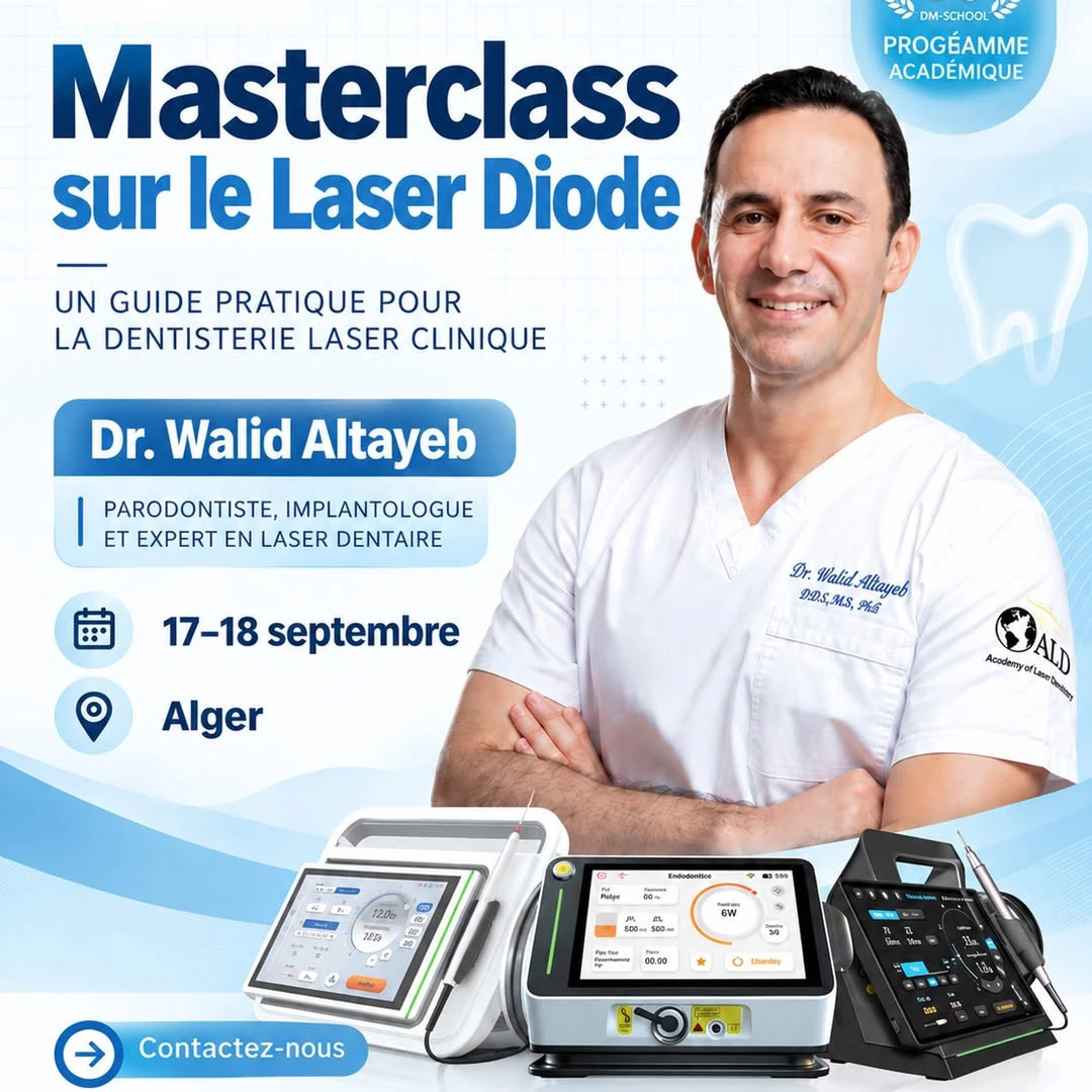 Algiers Masterclass | Unlock Advanced Diode Laser Clinical Skills with Dr. Walid Altayeb!